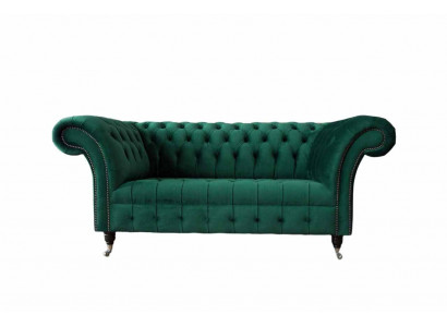 Dwuosobowa sofa Chesterfield 2 miejsce do siedzenia Design Sofy Podkładka Modern Siedziba Materiał