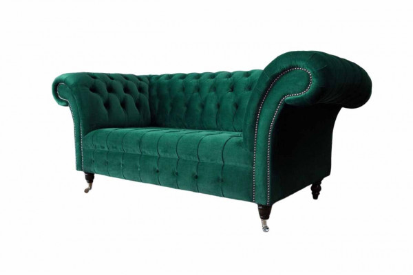 Dwuosobowa sofa Chesterfield 2 miejsce do siedzenia Design Sofy Podkładka Modern Siedziba Materiał