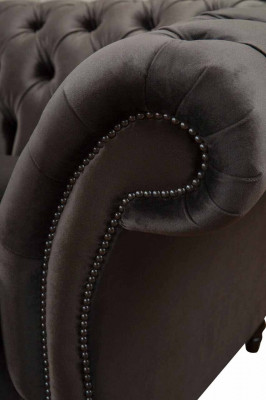 Chesterfield Włókienniczy Sofa 2 miejsce do siedzenia Podkładka Design Luxury Couch Sofy materiałowe