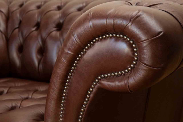 Sofa Chesterfield Sofy do salonu Sofa Podkładka Skóra Nowoczesne 1,5 miejsce do siedzenia