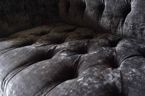 Design Chesterfield Materiał Couch Fotel 1,5 miejsce do siedzenia Podkładka Lounge Nowość