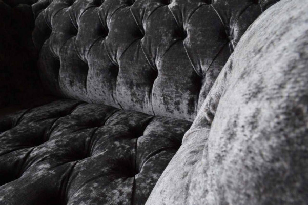 Design Chesterfield Materiał Couch Fotel 1,5 miejsce do siedzenia Podkładka Lounge Nowość