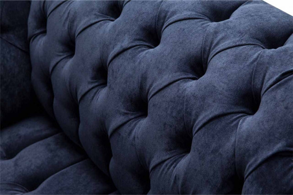 Chesterfield Sofa 1,5 miejsce do siedzenia Designer Couches Couch Materiał Podkładka Włókienniczy