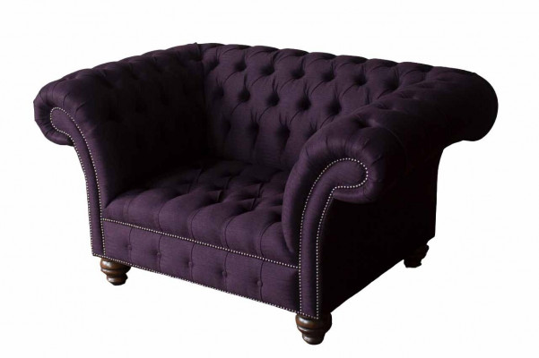 Design Chesterfield Materiał Couch Fotel 1,5 miejsca do siedzenia Podkładka Sofas Lounge