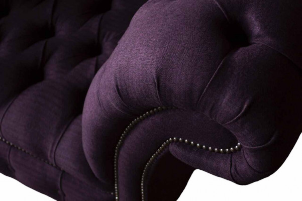 Design Chesterfield Materiał Couch Fotel 1,5 miejsca do siedzenia Podkładka Sofas Lounge