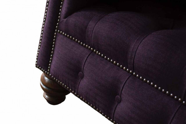 Design Chesterfield Materiał Couch Fotel 1,5 miejsca do siedzenia Podkładka Sofas Lounge