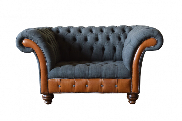 Fotel 1 miejsce do siedzenia Sofa Podkładka Design Luksusowe sofy materiałowe Chesterfield Włókienniczy