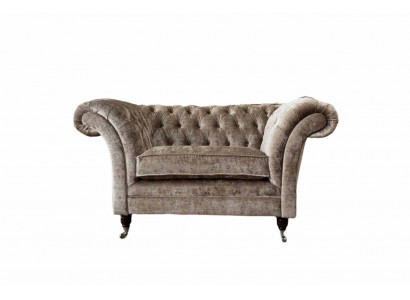 Design Chesterfield Fotel 1 miejsce do siedzenia kanapa Podkładka Luksusowe sofy włókiennicze