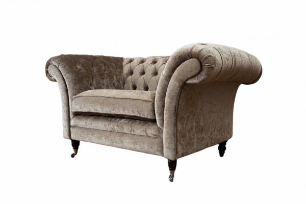 Design Chesterfield Fotel 1 miejsce do siedzenia kanapa Podkładka Luksusowe sofy włókiennicze