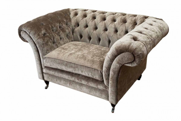 Design Chesterfield Fotel 1 miejsce do siedzenia kanapa Podkładka Luksusowe sofy włókiennicze