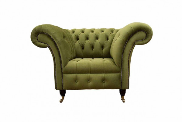 Chesterfield Design Fotel Couch Podkładka Luksusowe kanapy włókiennicze jednomiejscowe