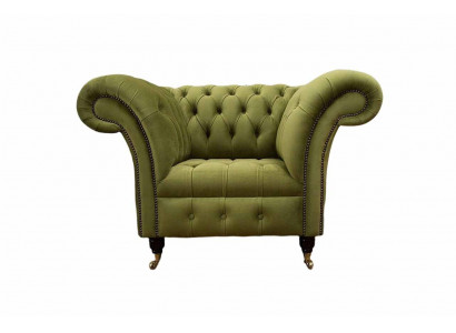 Chesterfield Design Fotel Couch Podkładka Luksusowe kanapy włókiennicze jednomiejscowe