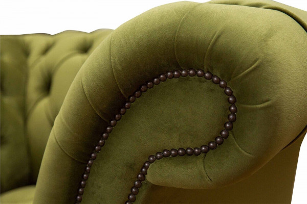 Chesterfield Design Fotel Couch Podkładka Luksusowe kanapy włókiennicze jednomiejscowe