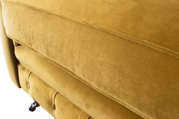 Chesterfield Fotel Materiał Włókienniczy Nowoczesny Salon Luksusowy Design Meble