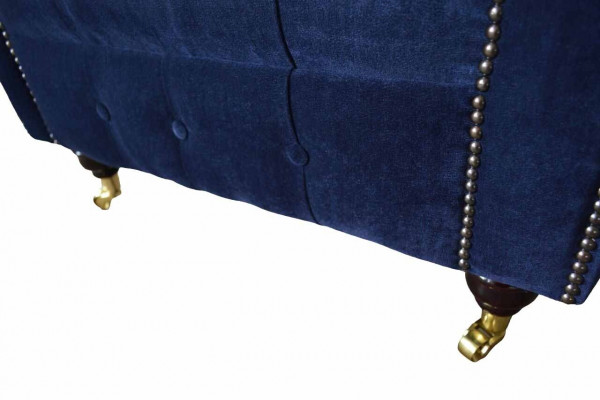 Chesterfield Włókienniczy Fotel 1 miejsce siedzące Sofa Podkładka Design Luxury Modern