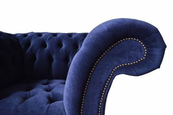 Chesterfield Włókienniczy Fotel 1 miejsce siedzące Sofa Podkładka Design Luxury Modern