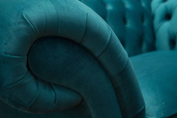 Chesterfield Design Fotel Couch Podkładka Luksusowe kanapy włókiennicze 1 miejsce do siedzenia