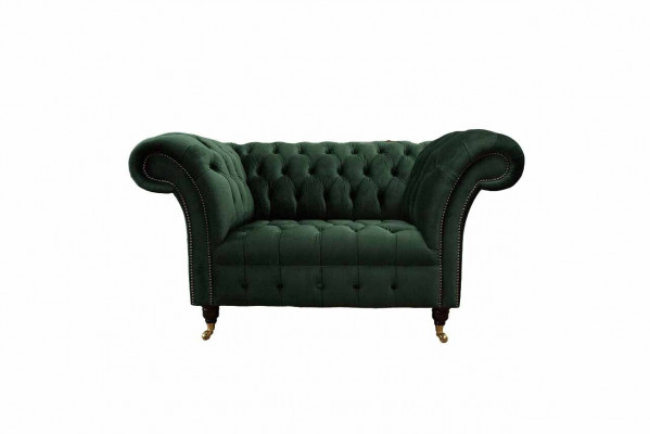 Fotel Design Relaks Green Włókienniczy Salon Podkładka miejsce siedzące Luksusowy Jednoosobowy