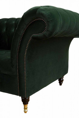 Fotel Design Relaks Green Włókienniczy Salon Podkładka miejsce siedzące Luksusowy Jednoosobowy