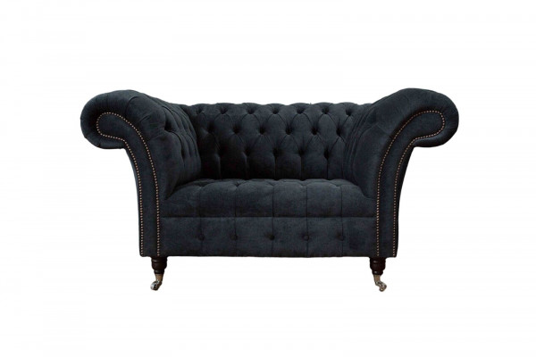 Sofa Chesterfield Design Fotel Podkładka Luksusowe kanapy włókiennicze 1 miejsce do siedzenia