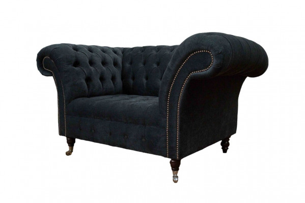 Sofa Chesterfield Design Fotel Podkładka Luksusowe kanapy włókiennicze 1 miejsce do siedzenia