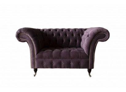 Fotel Chesterfield Aksamit Jednomiejscowe Luksusowe Kanapy Fotel Salon Nowość