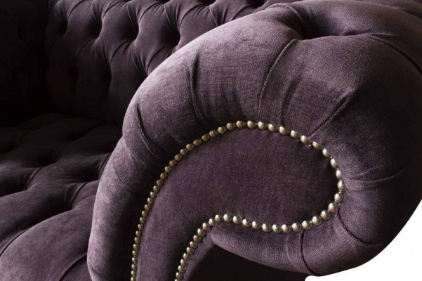 Fotel Chesterfield Aksamit Jednomiejscowe Luksusowe Kanapy Fotel Salon Nowość