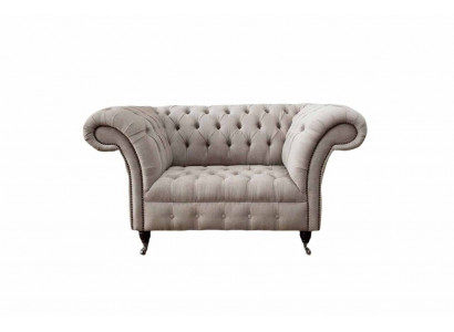 Chesterfield Włókienniczy Podkładka Fotel 1 miejsce siedzące Sofy Design Luksusowe sofy materiałowe