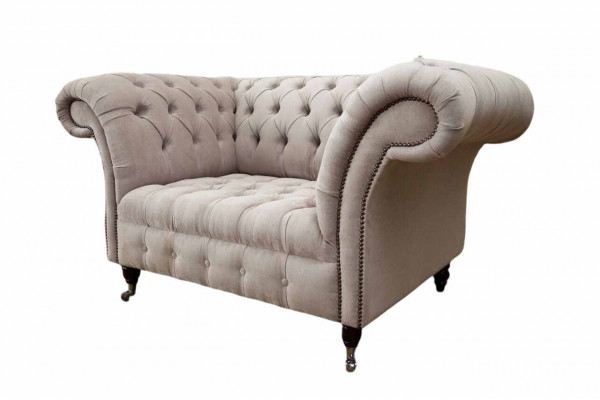 Chesterfield Włókienniczy Podkładka Fotel 1 miejsce siedzące Sofy Design Luksusowe sofy materiałowe