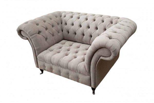 Chesterfield Włókienniczy Podkładka Fotel 1 miejsce siedzące Sofy Design Luksusowe sofy materiałowe