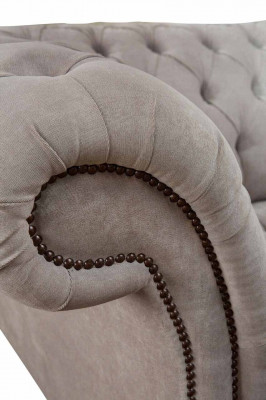 Chesterfield Włókienniczy Podkładka Fotel 1 miejsce siedzące Sofy Design Luksusowe sofy materiałowe