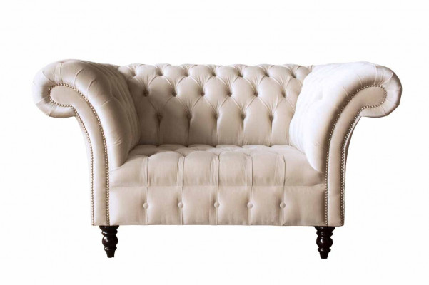 Kanapa Podkładka Sofa Włókienniczy Chesterfield Couches 1,5 miejsce do siedzenia Jednoosobowa Różowa