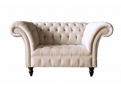 Kanapa Podkładka Sofa Włókienniczy Chesterfield Couches 1,5 miejsce do siedzenia Jednoosobowa Różowa