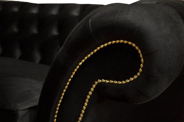 Chesterfield Sofa 3 miejsce do siedzenia Sofa Podkładka Luksusowe Włókiennicze Kanapy Sofy