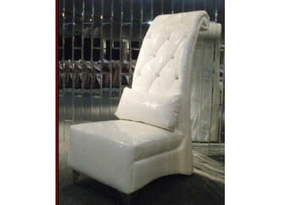 Luksusowy Fotel Chesterfield posiada 1 salon, Biały Fotel Lounge