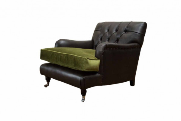 Chesterfield Fotel Design Podkładka Sofa Kanapa Chesterfield Skóra