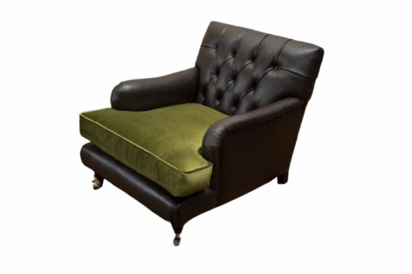 Chesterfield Fotel Design Podkładka Sofa Kanapa Chesterfield Skóra