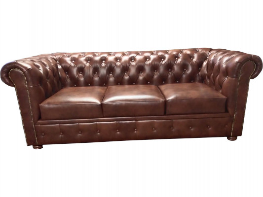 Luksusowa Sofa Chesterfield 3 miejsce do siedzenia Sofy Lounge Sofy Kanapa 230cm Materiał