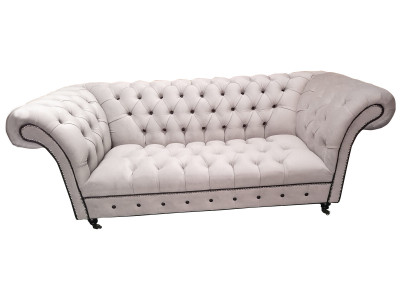 Sofa Chesterfield Sofy Trzyosobowe Podkładka Włókienniczy Kanapy Nowoczesne