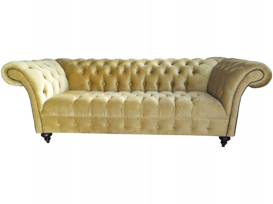 Luksusowa Sofa Trzyosobowa Design Chesterfield Włókienniczy Kanapy Nowoczesne