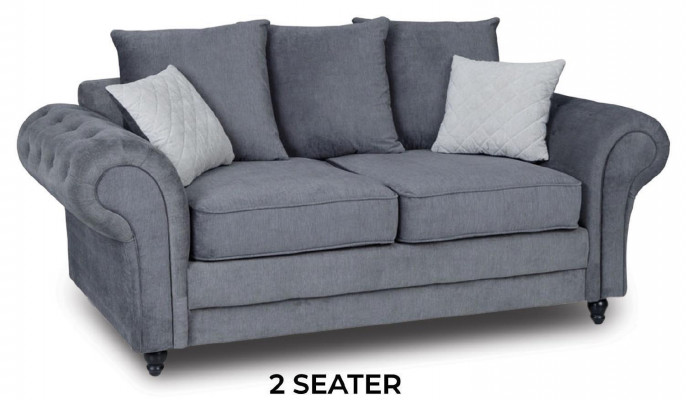 Szary Chesterfield Kanapa Podkładka Meble Materiał Kanapy Sofy Dwumiejscowe