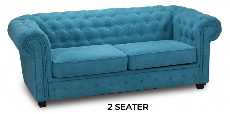 Sofa Sofa 2-osobowa Design Tapicerka Turkis Włókienniczy Materiał Siedzisko Sofy Komfortowe Nowość