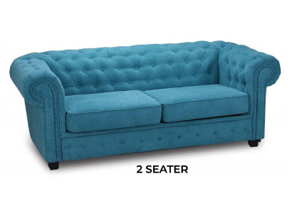 Sofa Sofa 2-osobowa Design Tapicerka Turkis Włókienniczy Materiał Siedzisko Sofy Komfortowe Nowość
