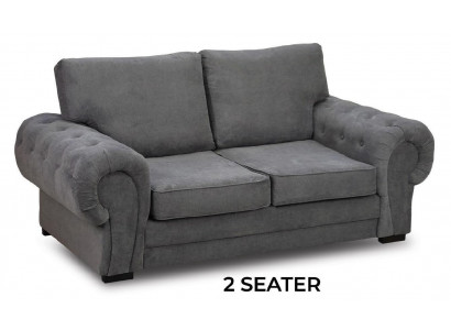 Szary Sofa do salonu Podkładka Meble Kanapy dwuosobowe Sofy Materiał Włókienniczy