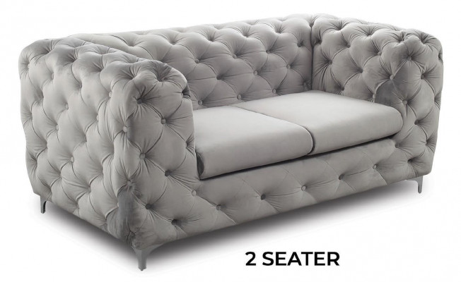 Chesterfield Siedziba Materiał Włókienniczy Sofa Dwuosobowa Sofa 2 Siedziba Design Sofy