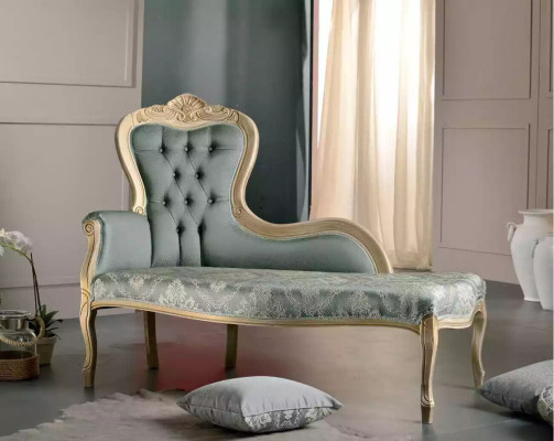 Luksusowe meble Szezlong Salon Klasyczny Design Włókienniczy Podkładka
