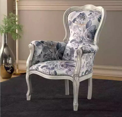 Klasyczny Fotel EarsFotel Meble tapicerowane Designerski Materiał Salon