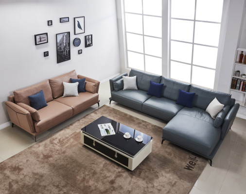 Designerska Sofa Kanapa Ustawić Narożnikowa kanapa z Stołek Podkładka Żywy krajobraz
