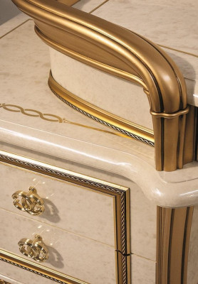 Design Meble Styl Barokowy Kredens Szafa Beżowy Luksusowe Drewno Włoskie Meble Nowość