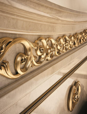 Design Meble Styl Barokowy Kredens Szafa Beżowy Luksusowe Drewno Włoskie Meble Nowość